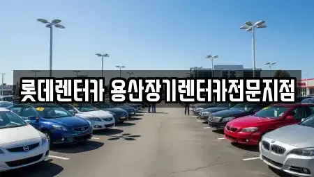 서울특별시 중구 남대문로3가 장기렌트카 전문 롯데렌터카 용산장기렌터카전문지점
