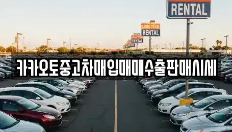 서울특별시 중구 봉래동1가 중고차매입 전문 카카오토중고차매입매매수출판매시세