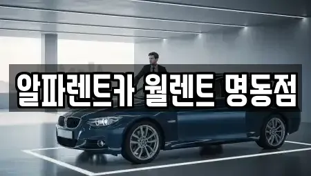 서울특별시 중구 주자동 렌트카 전문 알파렌트카 월렌트 명동점
