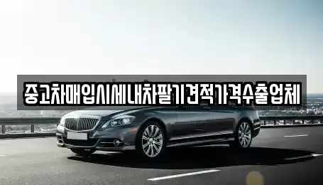 서울특별시 중구 중고차매입 전문 중고차매입시세내차팔기견적가격수출업체