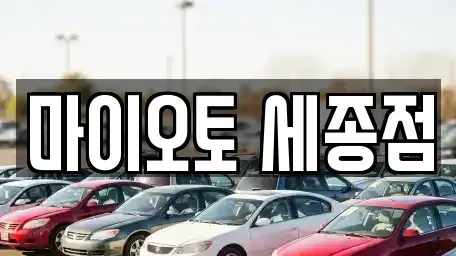 세종 종촌동 장기렌트카 전문 마이오토 세종점