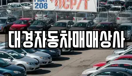 울산 북구 진장동 중고차 전문 대경자동차매매상사