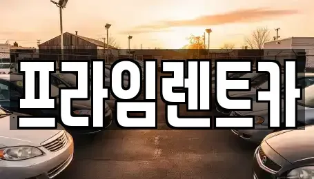 인천 강화군 렌트카 전문 프라임렌트카