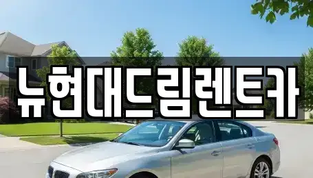 인천 계양구 용종동 렌트카 전문 뉴현대드림렌트카