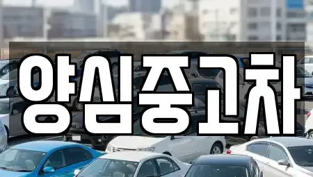 인천 계양구 용종동 중고차매매 전문 양심중고차