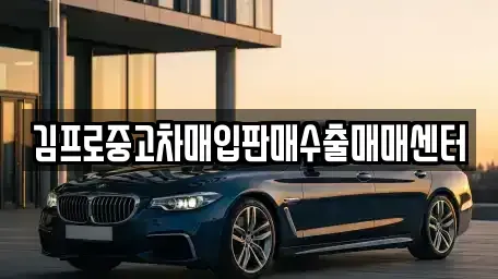 인천 계양구 용종동 중고차매입 전문 김프로중고차매입판매수출매매센터