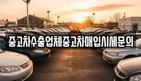 인천 서구 검암동 중고차 전문 중고차수출업체중고차매입시세문의