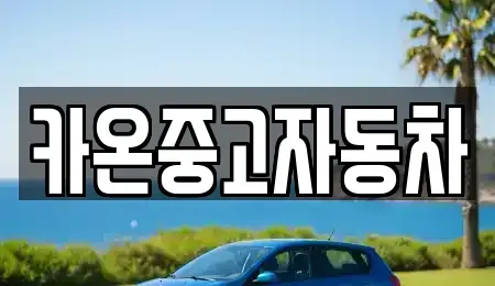 인천 중구 신흥동2가 중고차매매 전문 카온중고자동차