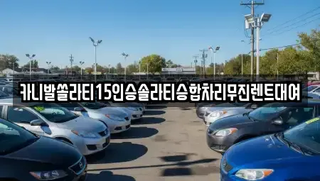인천광역시 옹진군 북도면 렌트카 전문 카니발쏠라티15인승솔라티승합차리무진렌트대여