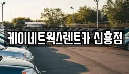 인천광역시 중구 율목동 단기렌트카 전문 케이네트웍스렌트카 신흥점
