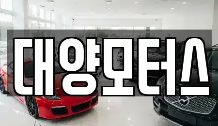 전남 목포시 상락동1가 중고차 전문 대양모터스