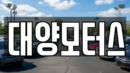 전남 목포시 온금동 중고차 전문 대양모터스