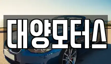 전남 보성군 벌교읍 중고차 전문 대양모터스