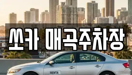 전남 순천시 매곡동 렌트카 전문 쏘카 매곡주차장