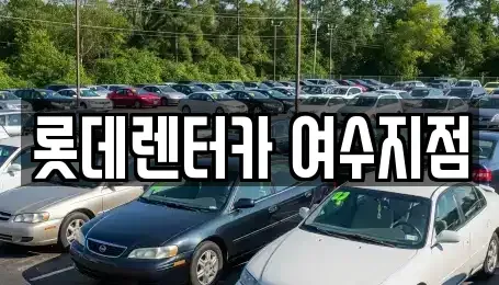 전남 여수시 군자동 단기렌트카 전문 롯데렌터카 여수지점