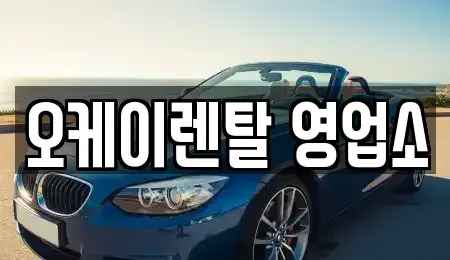 전라남도 고흥군 렌트카 전문 오케이렌탈 영업소