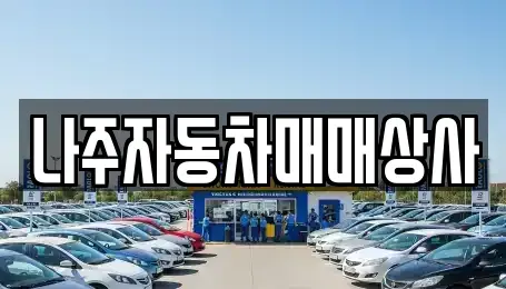 전라남도 나주시 송촌동 중고차 전문 나주자동차매매상사