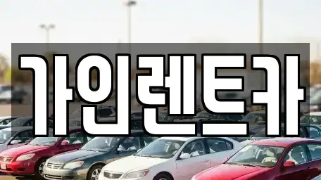전북 전주시 덕진구 우아동2가 렌트카 전문 가인렌트카