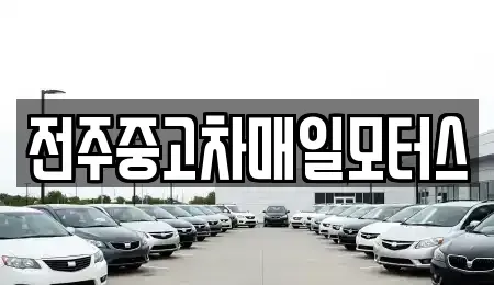 전북 전주시 덕진구 장동 중고차 전문 전주중고차매일모터스