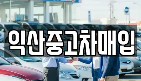 전북특별자치도 중고차매입 전문 익산중고차매입