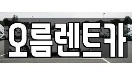 제주특별자치도 제주시 오라삼동 렌트카 전문 오름렌트카