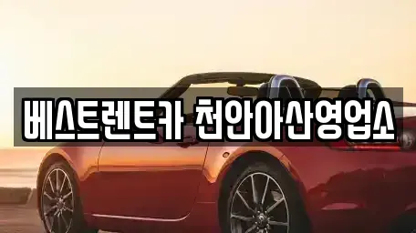 충남 렌트카 전문 베스트렌트카 천안아산영업소