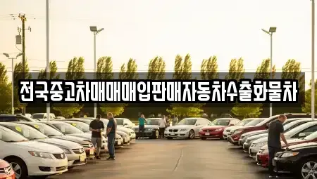 충남 천안시 동남구 성황동 중고차 전문 전국중고차매매매입판매자동차수출화물차