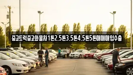 충북 보은군 삼승면 중고차 전문 중고트럭중고화물차1톤2.5톤3.5톤4.5톤5톤매매매입수출
