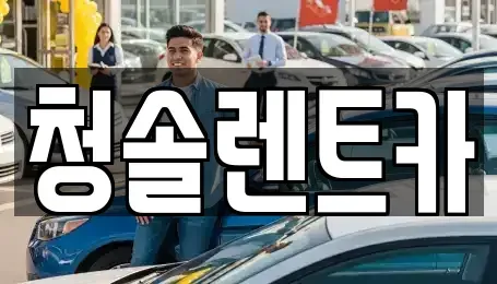 충북 음성군 삼성면 렌트카 전문 청솔렌트카