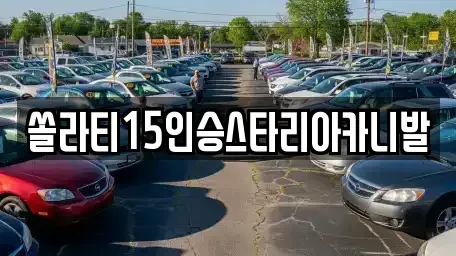 충북 제천시 흑석동 렌트카 전문 쏠라티15인승스타리아카니발