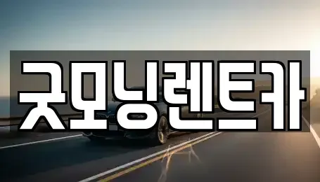충북 충주시 연수동 렌트카 전문 굿모닝렌트카