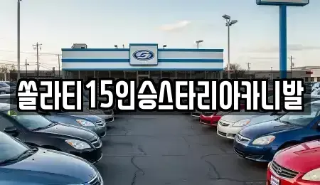 충북 충주시 연수동 렌트카 전문 쏠라티15인승스타리아카니발