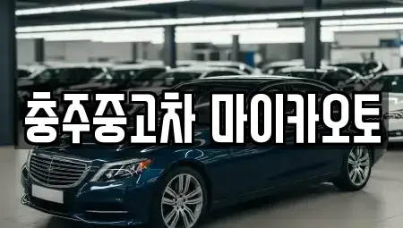 충북 충주시 연수동 중고차매매 전문 충주중고차 마이카오토
