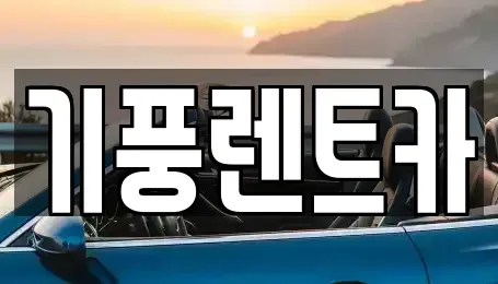 충청남도 공주시 쌍신동 장기렌트카 전문 기풍렌트카