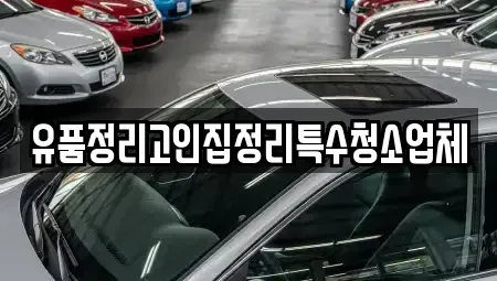 충청남도 논산시 부적면 중고차 전문 유품정리고인집정리특수청소업체