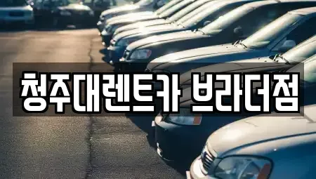 충청북도 청주시 청원구 내덕동 렌트카 전문 청주대렌트카 브라더점