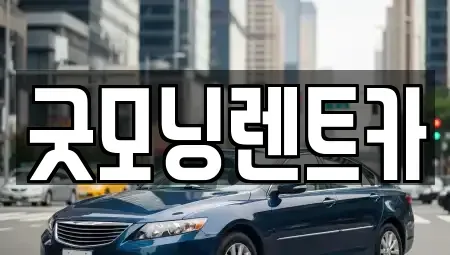 충청북도 청주시 흥덕구 가경동 렌트카 전문 굿모닝렌트카